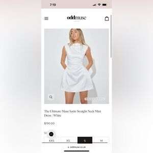 Odd Muse - Ultimate Muse Satin Mini Dress